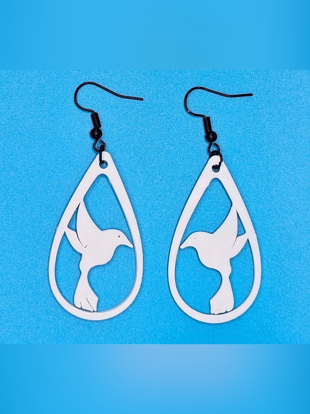 Hummingbird Teardrop Earrings